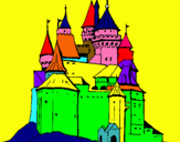 Dibuix Castell medieval pintat per kian petit