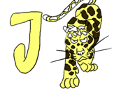 Dibuix Jaguar pintat per joel