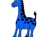 Dibuix Girafa pintat per izan