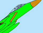 Dibuix Avió de caça pintat per macho alfa