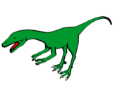 Dibuix Velociraptor II  pintat per Claudia