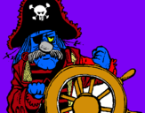 Dibuix Capità pirata pintat per  venganza