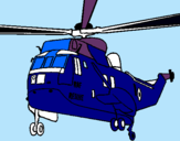 Dibuix Helicòpter al rescat  pintat per jose 