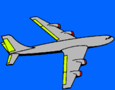 Dibuix Avió pintat per oriol