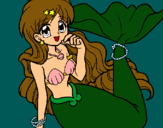 Dibuix Sirena pintat per bet