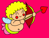 Dibuix Cupido pintat per xeniacanal
