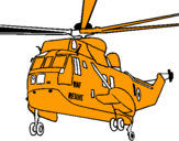 Dibuix Helicòpter al rescat  pintat per guillem oms