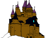 Dibuix Castell medieval pintat per jj