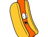Dibuix Hot dog pintat per sofia
