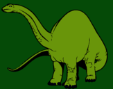Dibuix Braquiosauri II  pintat per alejandro navarro
