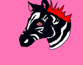 Dibuix Zebra II pintat per ARIADANA
