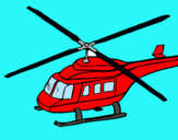 Dibuix Helicòpter  pintat per rocfont