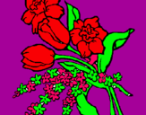 Dibuix Ram de flors pintat per carla03 ramos.com