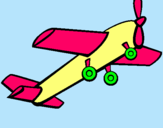 Dibuix Avió de joguina pintat per tania