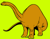 Dibuix Braquiosauri II  pintat per JAN LL.
