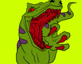 Dibuix Velociraptor II pintat per roc bernadi