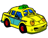 Dibuix Herbie taxista pintat per marc abuli