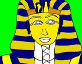 Dibuix Tutankamon pintat per Dani