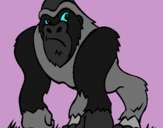 Dibuix Goril·la pintat per Alba 