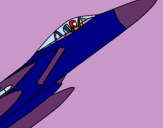 Dibuix Avió de caça pintat per jhon  edwin  vergara  