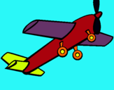 Dibuix Avió de joguina pintat per savinafont