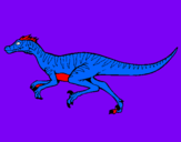 Dibuix Velociraptor  pintat per DINOCO 5