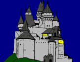 Dibuix Castell medieval pintat per Edi