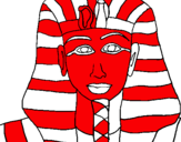Dibuix Tutankamon pintat per las divinas