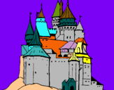 Dibuix Castell medieval pintat per maxgiere