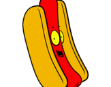 Dibuix Hot dog pintat per agnes 8