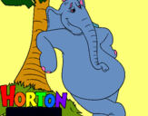 Dibuix Horton pintat per laia monells