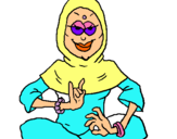 Dibuix Princesa musulmana pintat per AMANDA
