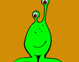 Dibuix Mini extraterrestre pintat per sergio