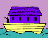 Dibuix Arca de Noe pintat per jaume