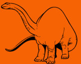 Dibuix Braquiosauri II  pintat per JAN LL.