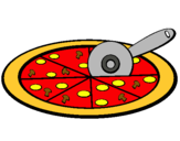 Dibuix Pizza pintat per anjanette