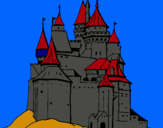 Dibuix Castell medieval pintat per marti
