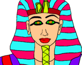 Dibuix Tutankamon pintat per marta