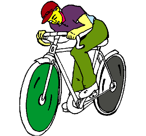 Dibuix Ciclisme pintat per CLARA