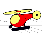 Dibuix Helicòpter petit  pintat per ss