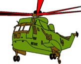 Dibuix Helicòpter al rescat  pintat per aleix