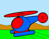Dibuix Helicòpter petit  pintat per german