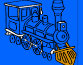 Dibuix Tren pintat per LLUIS