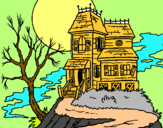 Dibuix Casa encantada pintat per Nil Escolà