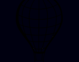Dibuix Globus aerostàtic pintat per a r c