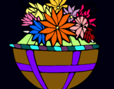 Dibuix Cistell de flors 11 pintat per alba hernandez serra