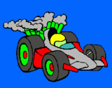 Dibuix Cotxe de Fórmula 1 pintat per nil