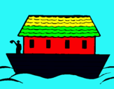 Dibuix Arca de Noe pintat per BERNAT