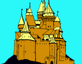 Dibuix Castell medieval pintat per aleix