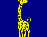 Dibuix Girafa pintat per Jula i  Adrià